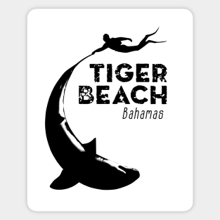 Shark Diving - Tiger beach, Bahamas Sticker